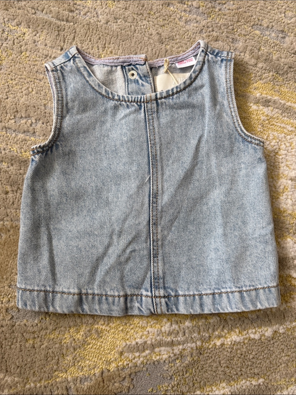 Zara Light Blue Denim Tank Top for Kids